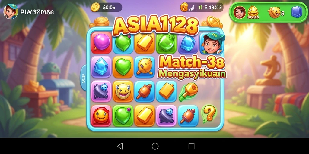 Gameplay ASIA128 yang mengasyikkan dalam misi Match-3.