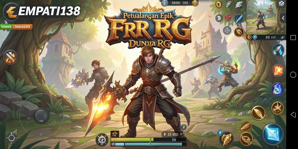 Tampilan gameplay epik dari EMPATI138 saat bertarung melawan monster.