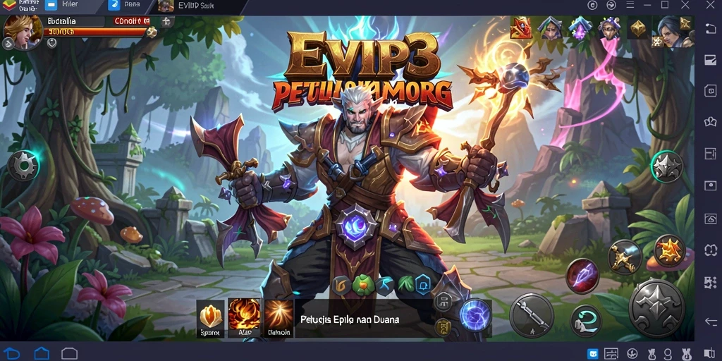 Screenshot gameplay EPIC dari EVIP3 menampilkan pertarungan seru.