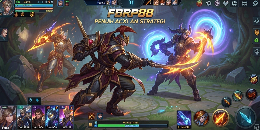 Screenshot gameplay FBRP88 menampilkan pertarungan tim yang mendebarkan.