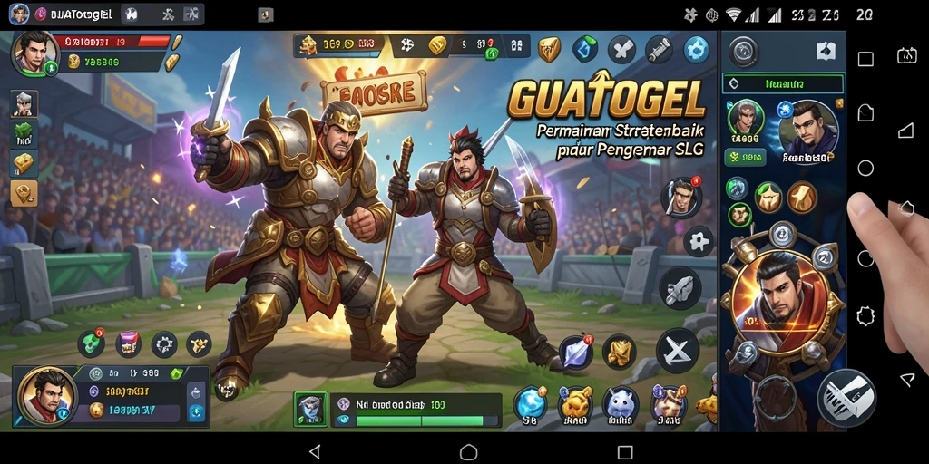 Tangkapan layar GUATOGEL menampilkan strategi pertempuran yang mendebarkan.