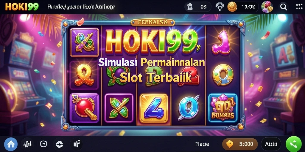 Gameplay HOKI99 yang menarik dan seru dalam simulasi permainan slot.