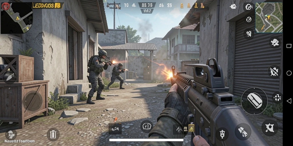 Gameplay LEDAK388 yang menampilkan aksi tembak-menembak seru.