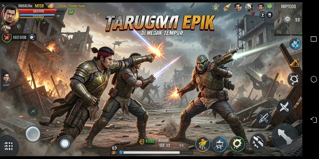 Gameplay seru dengan pertarungan penuh aksi di MPO08.