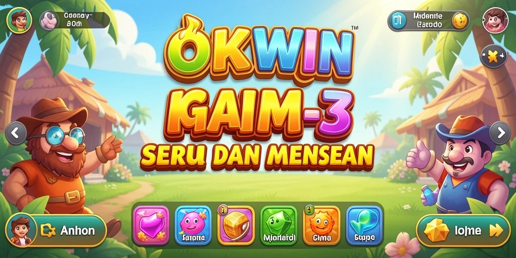 Screenshot gameplay OKWIN menampilkan suasana mencocokkan item yang menegangkan.