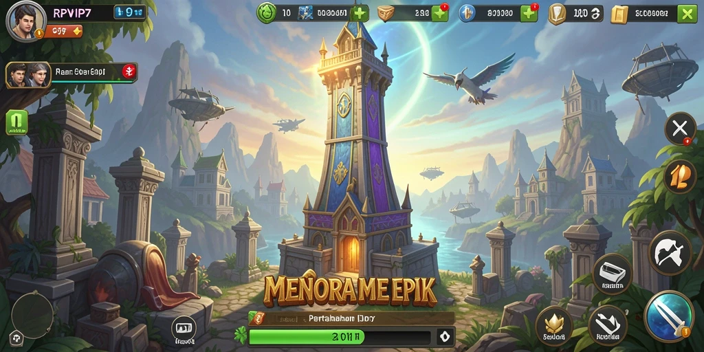 Gameplay menarik RPVIP7 dalam genre Tower Defense.