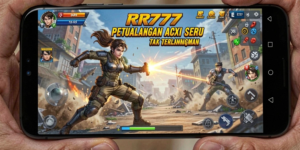 Tangkapan layar gameplay RR777 yang penuh aksi dan seru.