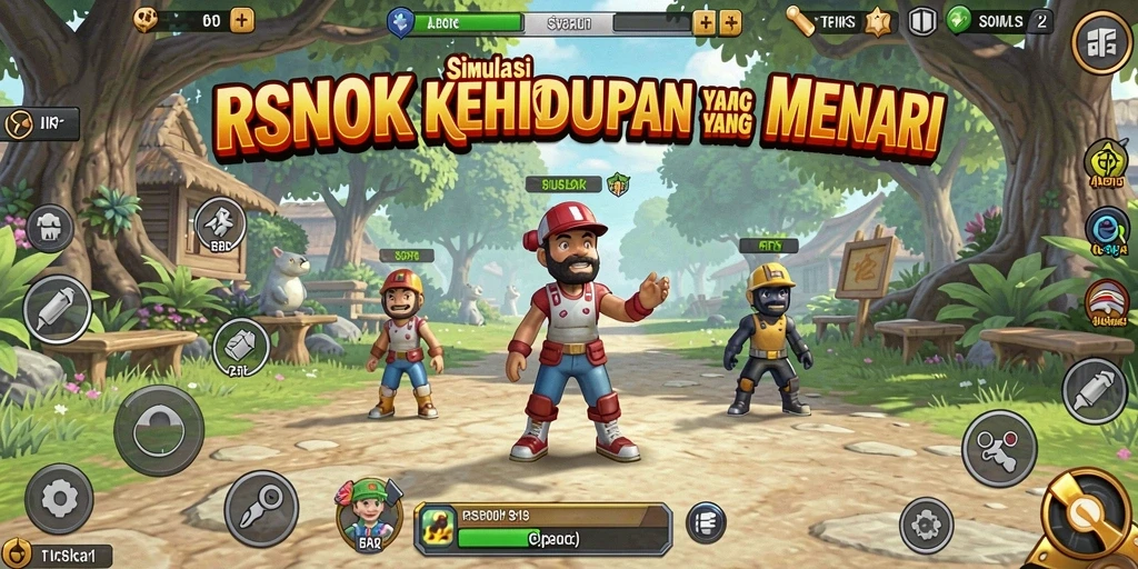 Tangkapan layar menunjukkan gameplay imersif dari RSNOK dengan interaksi karakter.