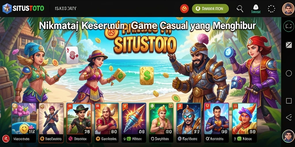 Screenshot gameplay SITUSTOTO menampilkan tantangan seru dan grafis menarik.
