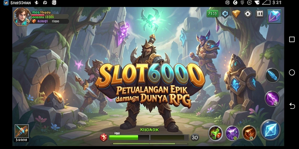 Tampilan aksi seru dalam petualangan RPG SLOT6000.