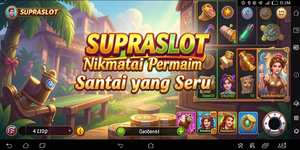 Tangkapan layar gameplay SUPRASLOT menunjukkan keseruan saat bermain slot.