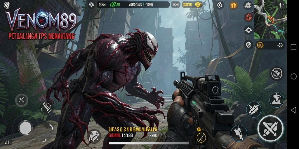 Tangkapan layar menunjukkan aksi mendebarkan dalam gameplay TPS