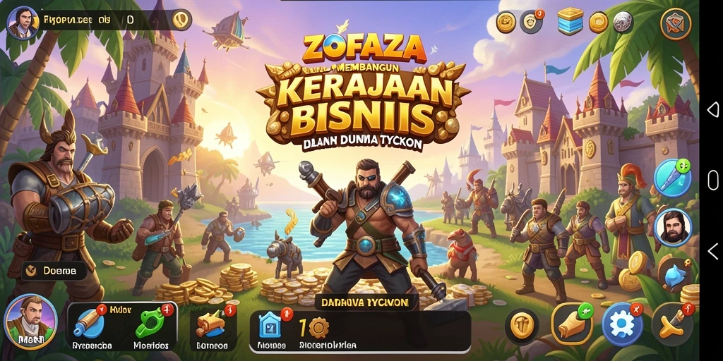 Screenshot ZOFAZA menampilkan gameplay Tycoon yang seru dan menarik.